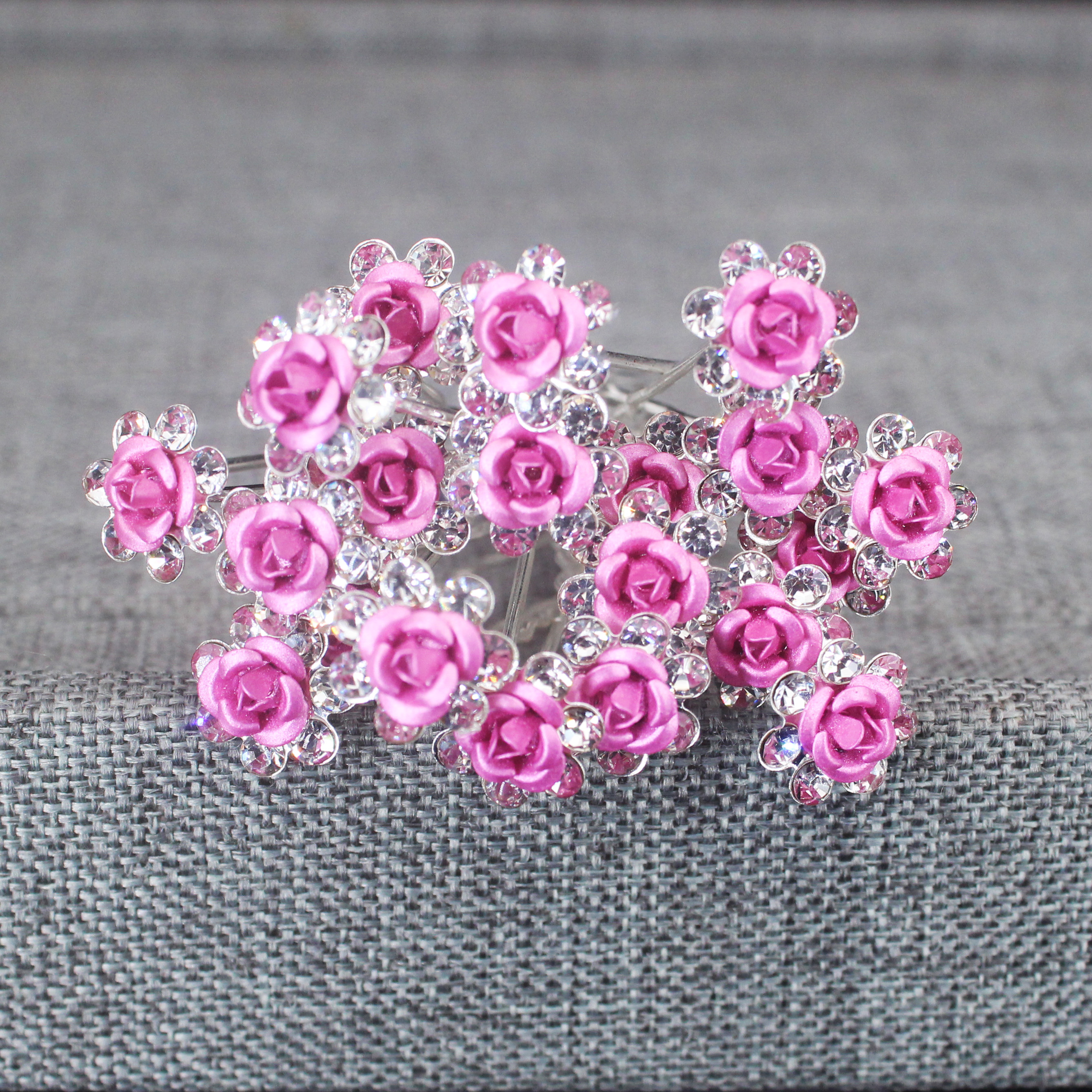 20PCS Rose Flower Rhinestone H - đánh giá và giá Women Accessories Aesthetic