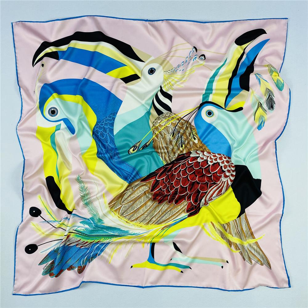 90cm Luxury Parrot Twill Silk  - đánh giá và giá Silk Scarf Square