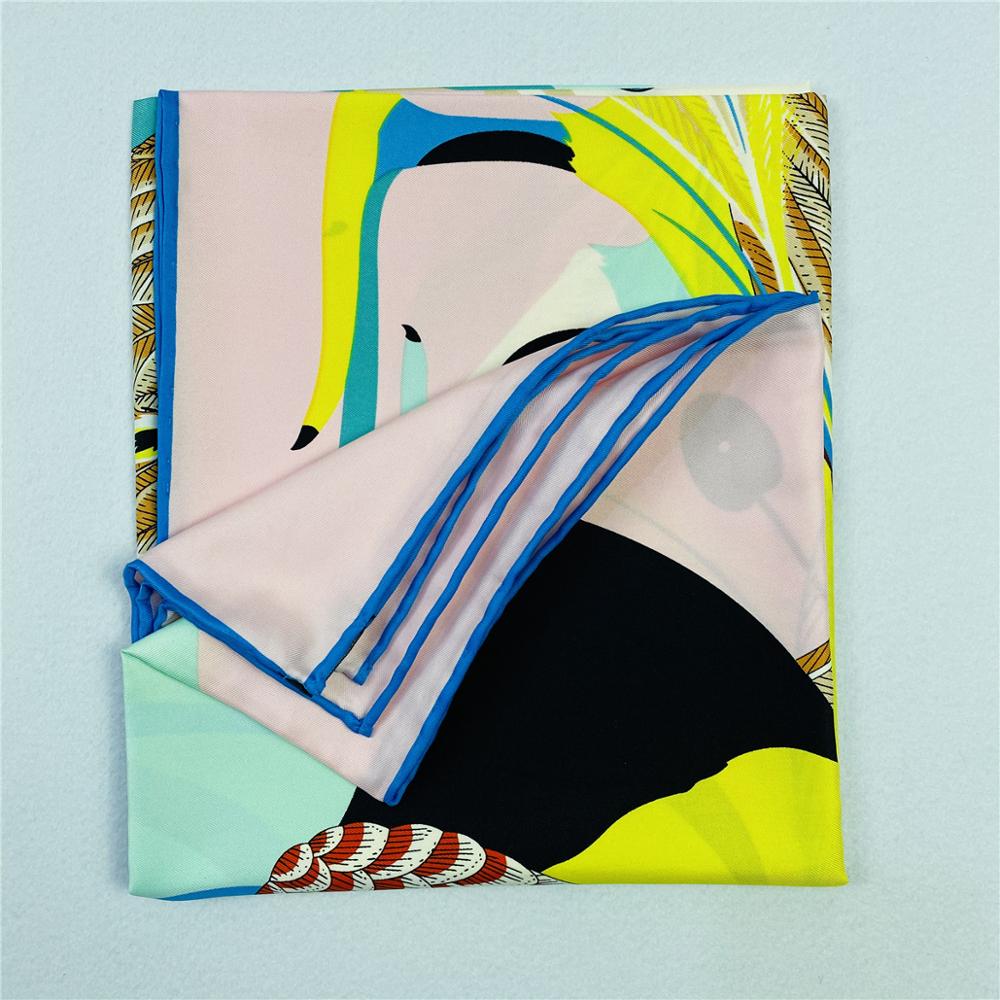 90cm Luxury Parrot Twill Silk  - đánh giá và giá Silk Scarf Square