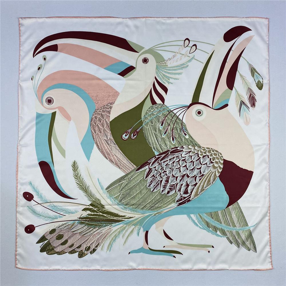 90cm Luxury Parrot Twill Silk  - đánh giá và giá Silk Scarf Square