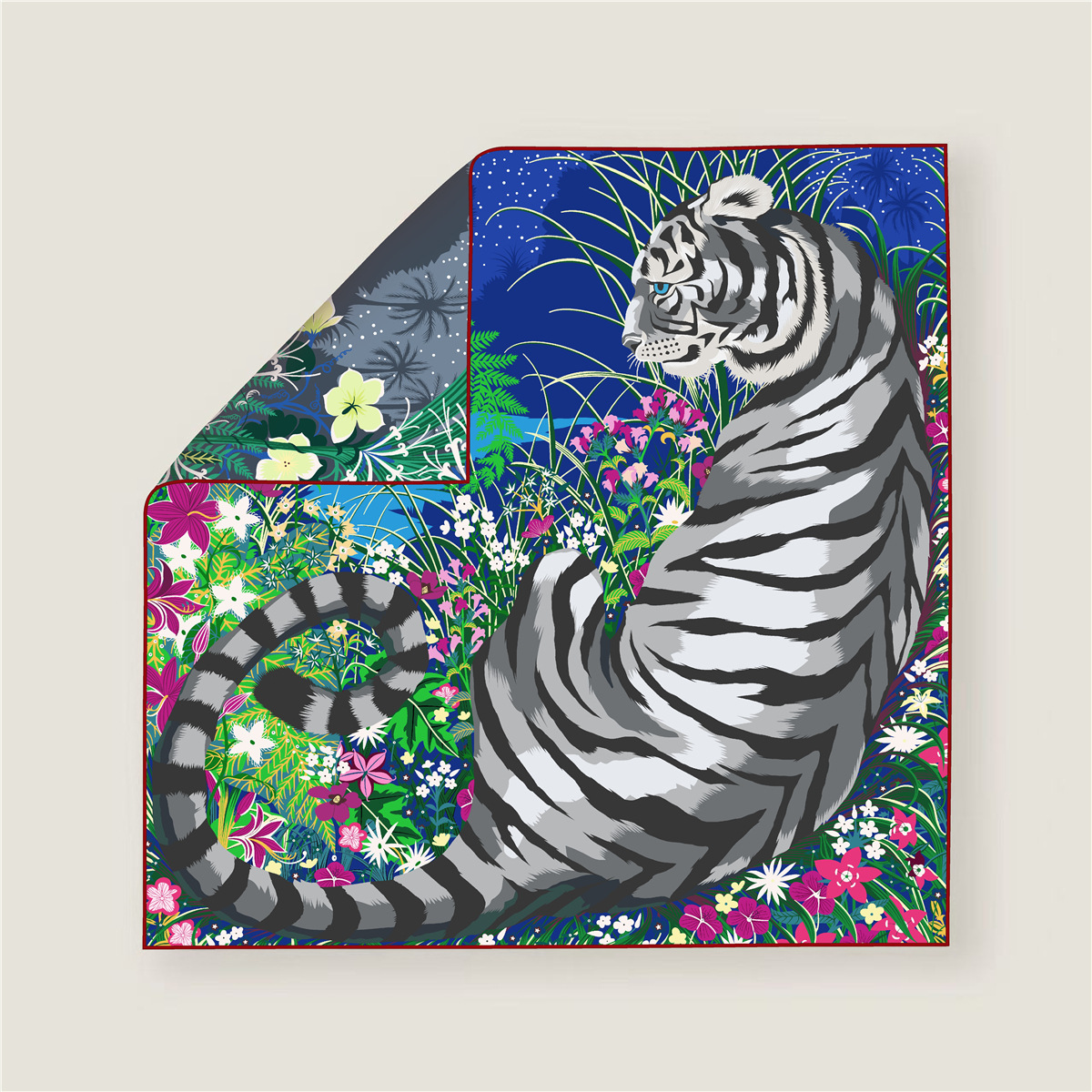 70CM Curled Edge Twill Silk Sq - đánh giá và giá Silk Scarf Square