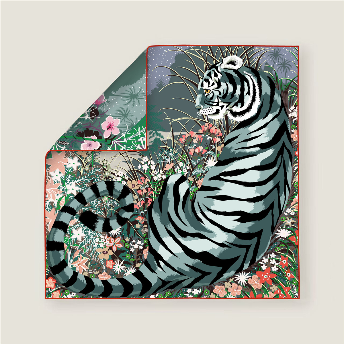 70CM Curled Edge Twill Silk Sq - đánh giá và giá Silk Scarf Square