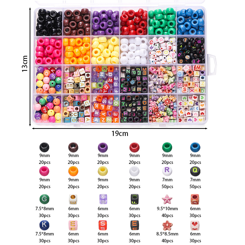 1 Box Colorful Acrylic Pony Be - đánh giá và giá Women Accessories Bracelet