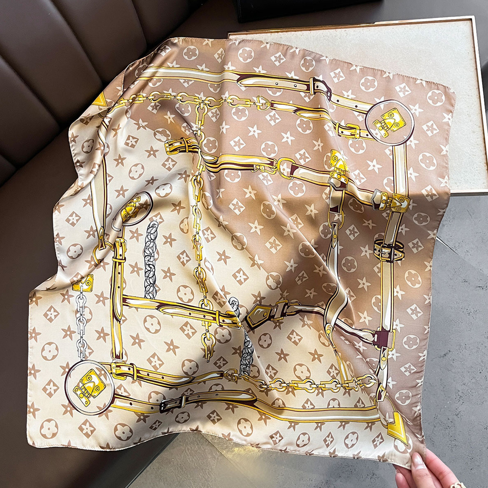 New Hot Sale Fashion 90X90cm P - đánh giá và giá Silk Scarf Square
