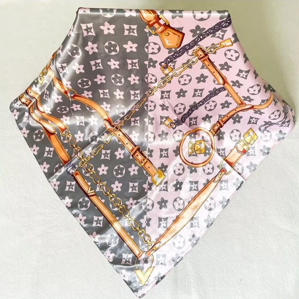 New Hot Sale Fashion 90X90cm P - đánh giá và giá Silk Scarf Square